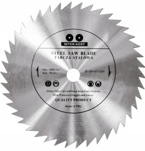 TARCZA STALOWA DO DREWNA PIŁA 350x32x42