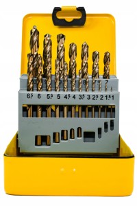 Zestaw wierteł TEDIAM HSS Kobalt do metalu 19 el.