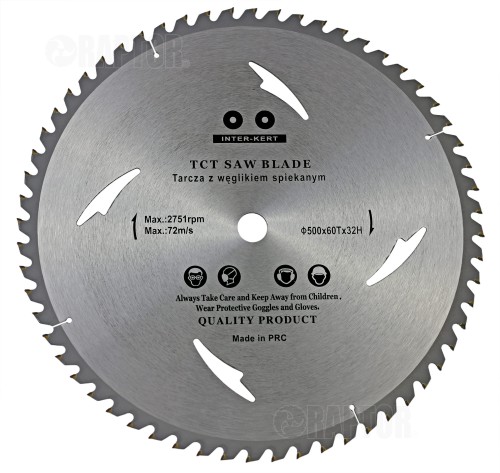 Tarcza do cięcia drewna z widią widiowa INTER KERT 500x60Tx32h.jpg