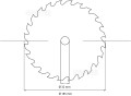 Tarcza widiowa 24 zęby INTER KERT 185 mm 32 mm piła tarczowa.jpg